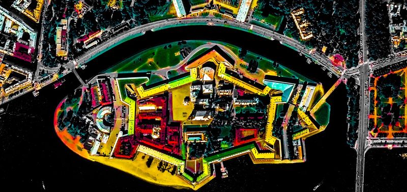 Illustration for article titled These Stunning Geometric Patterns Were Created From Google Earth Images